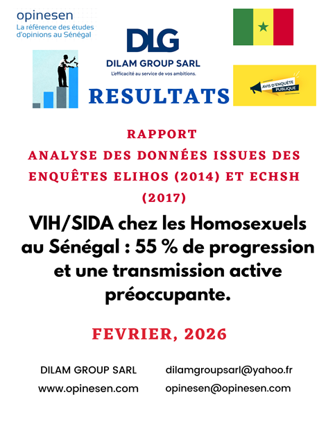 VIH/SIDA chez les Homosexuels au Sénégal : 55 % de progression et une transmission active préoccupante